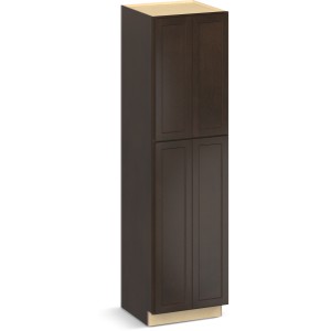 RELIABILT Parkstone II Tall Cabinet, Espresso Stained, 24" W, 4 Doors, Fully Assembled - 641133 | Lowe's Pro Supply